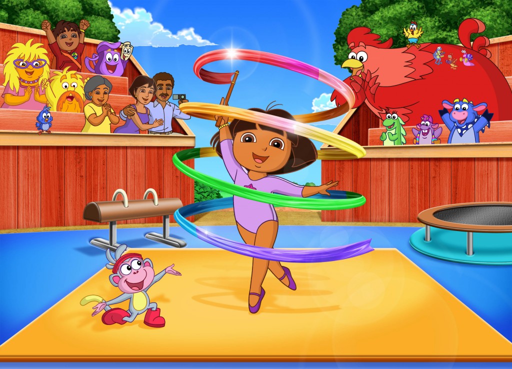 Dora's Fantastic Gymnastic Adventure.  Photo:  Nickelodeon. ©2012 Viacom, International, Inc.  All Rights Reserved